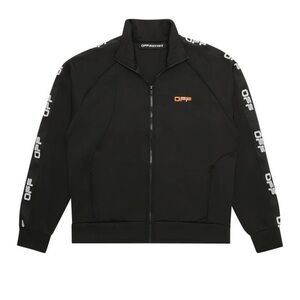 Off-White Active Track Jacket 'Black/Orange' size M
